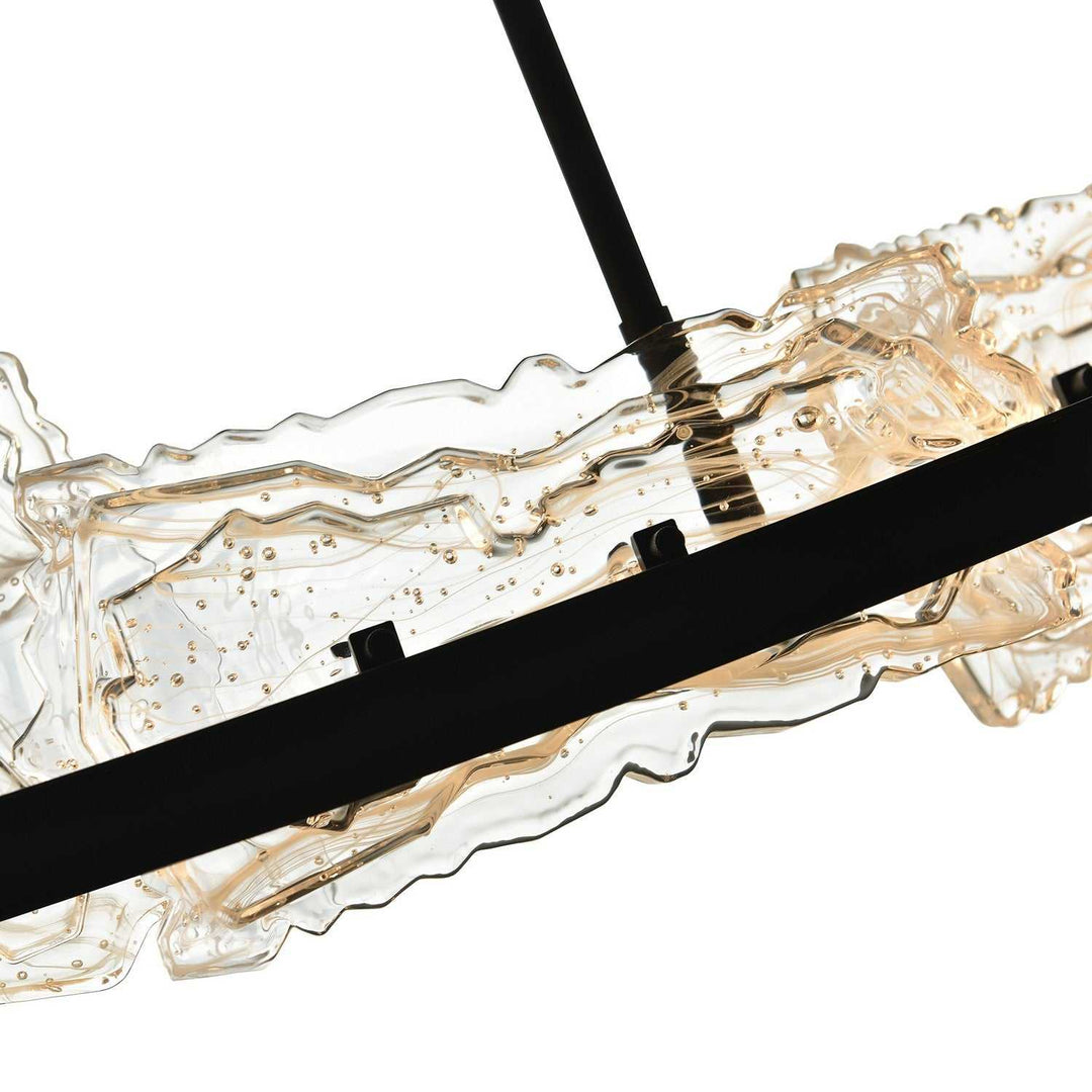 Arcus LED Chandelier in Black CWI Lighting Canada