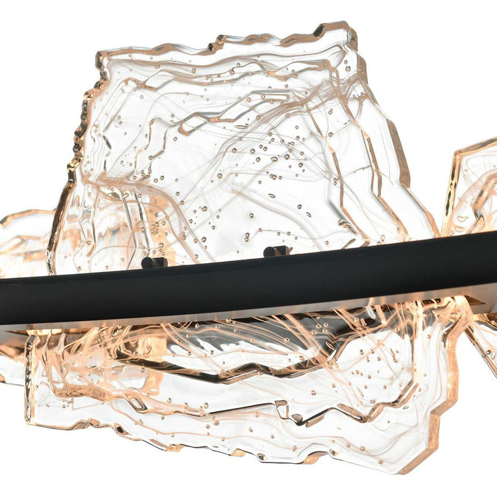 Arcus LED Chandelier in Black CWI Lighting Canada