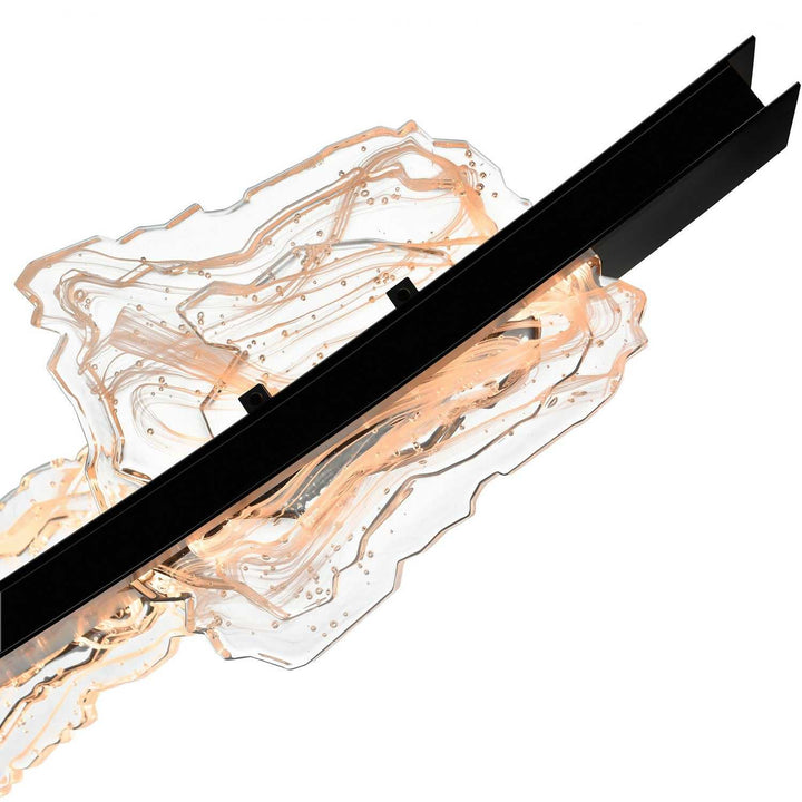 Arcus LED Chandelier in Black CWI Lighting Canada