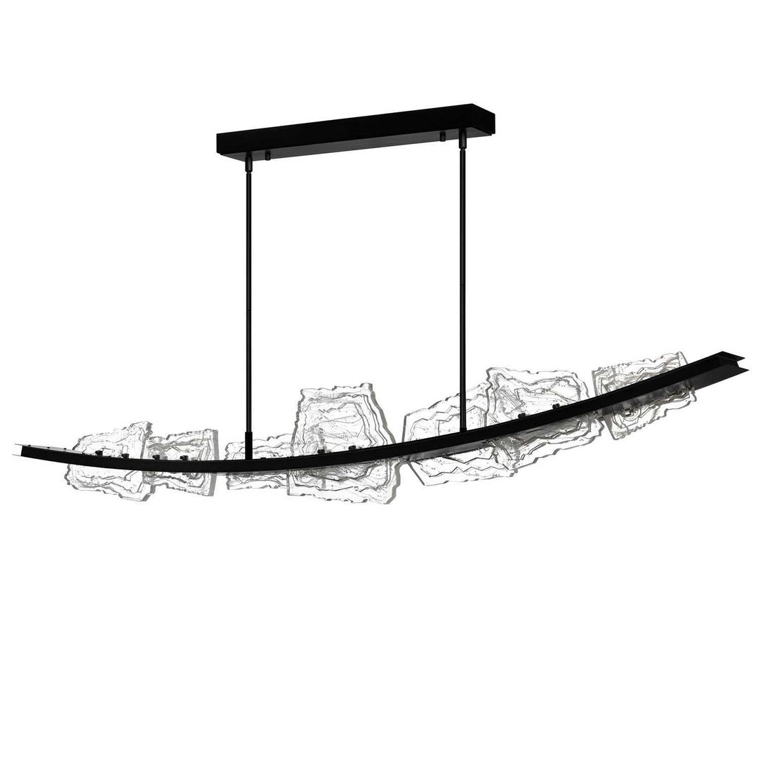 Arcus LED Chandelier in Black CWI Lighting Canada