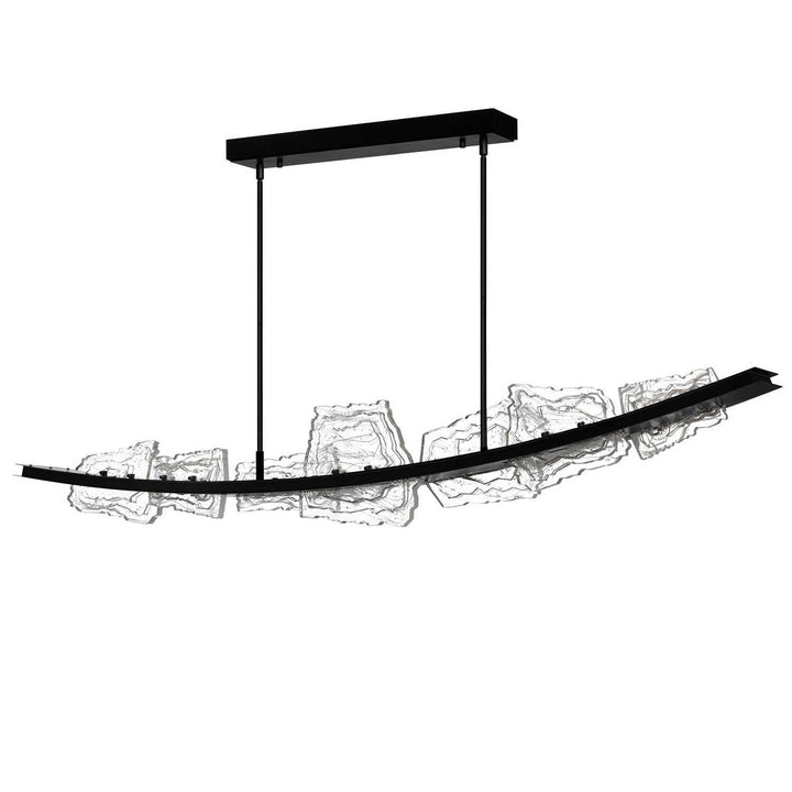 Arcus LED Chandelier in Black CWI Lighting Canada