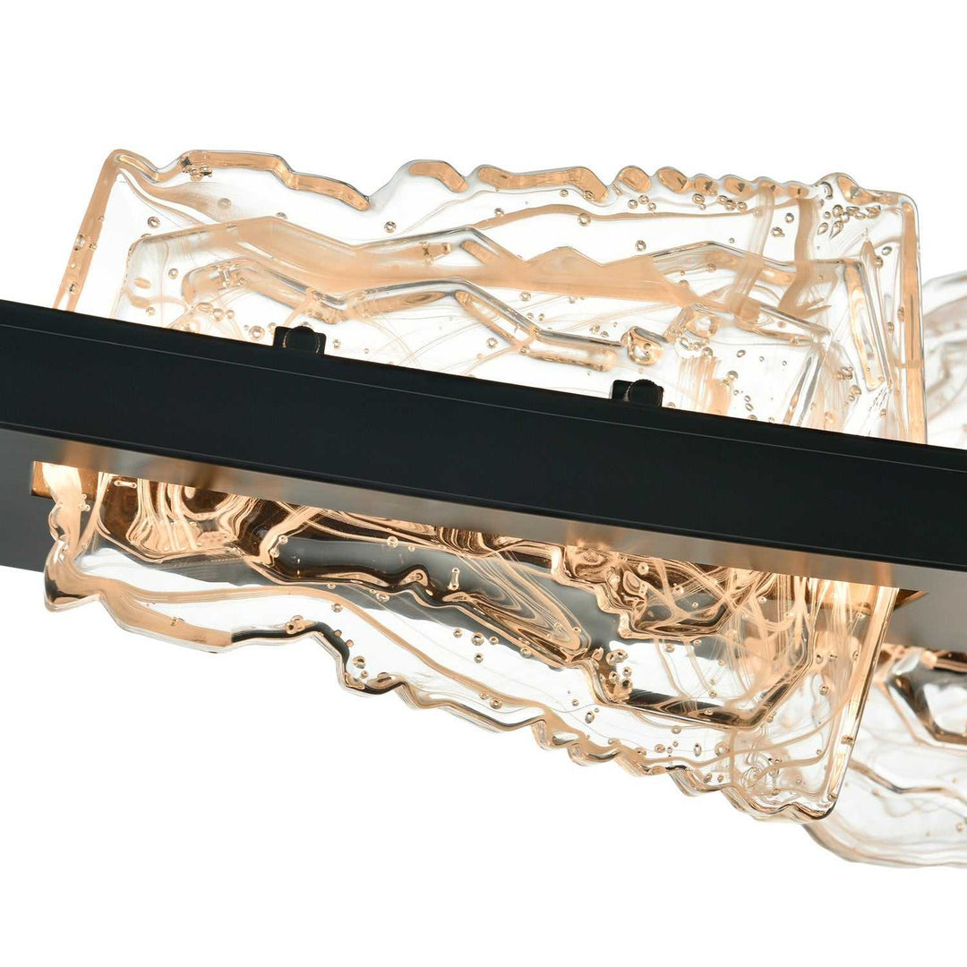 Arcus LED Chandelier in Black CWI Lighting Canada