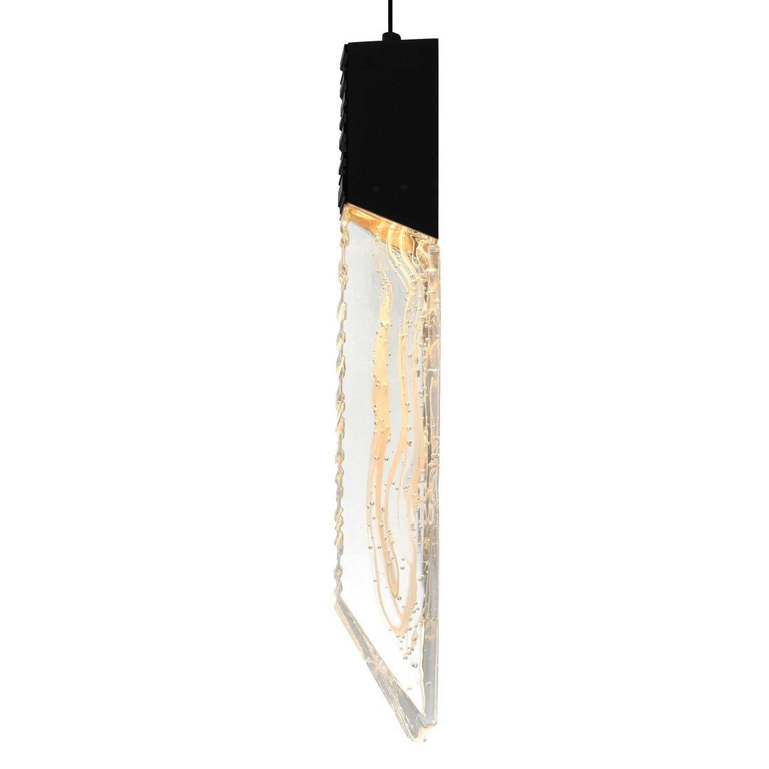Petra LED Chandelier in Black CWI Lighting Canada
