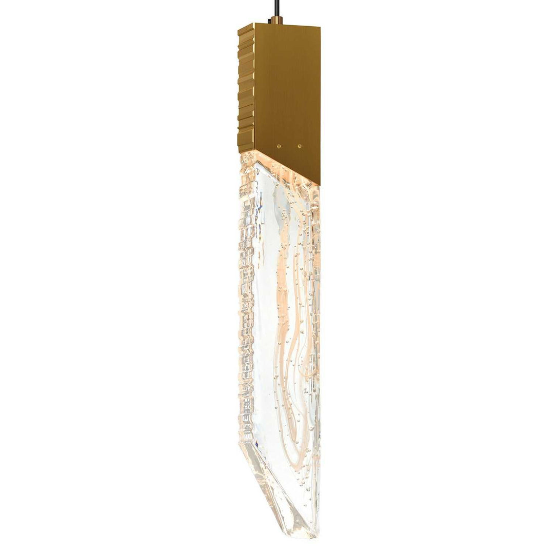 Petra LED Chandelier in Brass CWI Lighting Canada