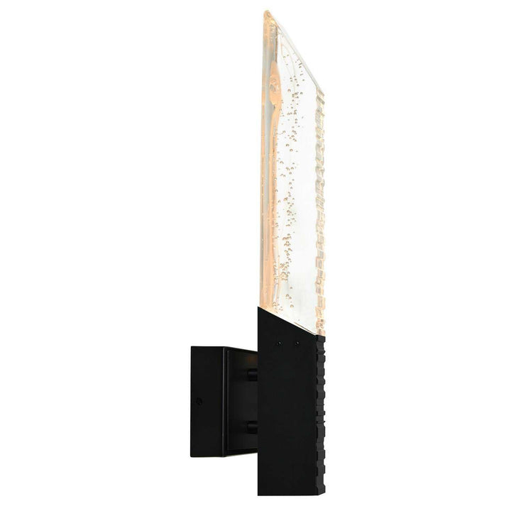 Petra LED Wall Sconce in Sand Black CWI Lighting Canada