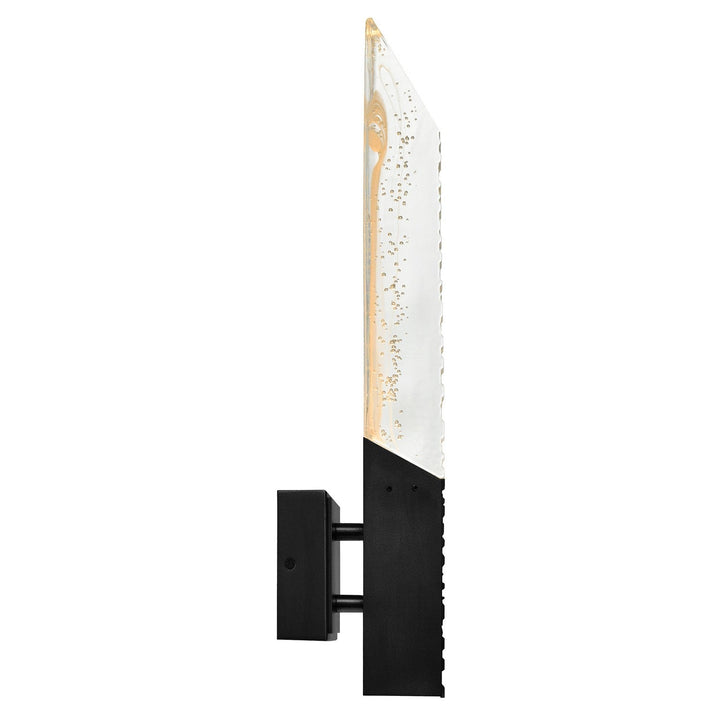 Petra LED Wall Sconce in Sand Black CWI Lighting Canada