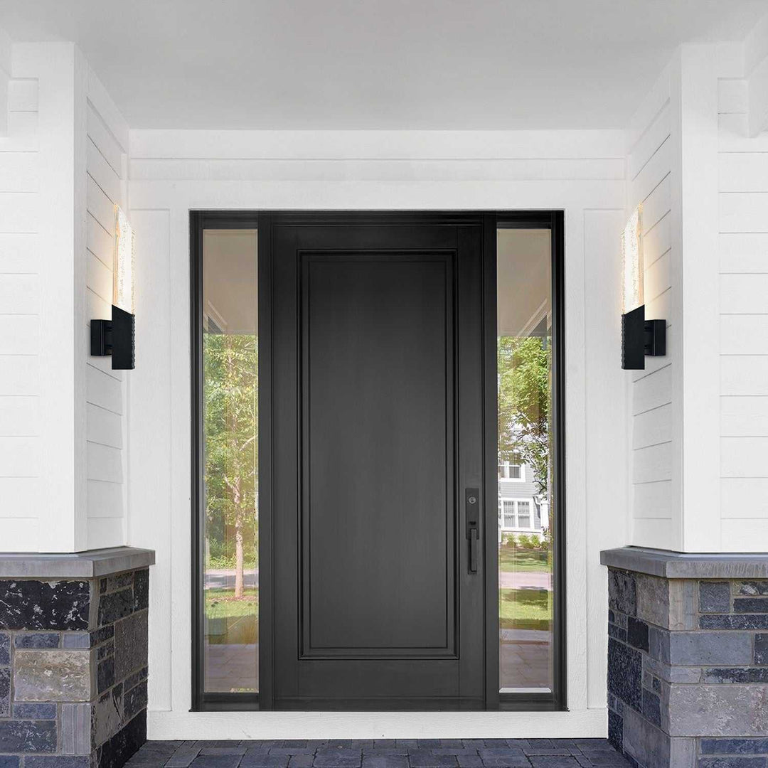 Petra LED Wall Sconce in Sand Black CWI Lighting Canada