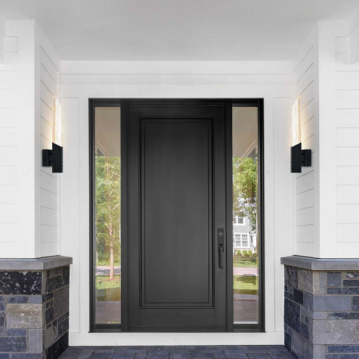 Petra LED Wall Sconce in Sand Black CWI Lighting Canada