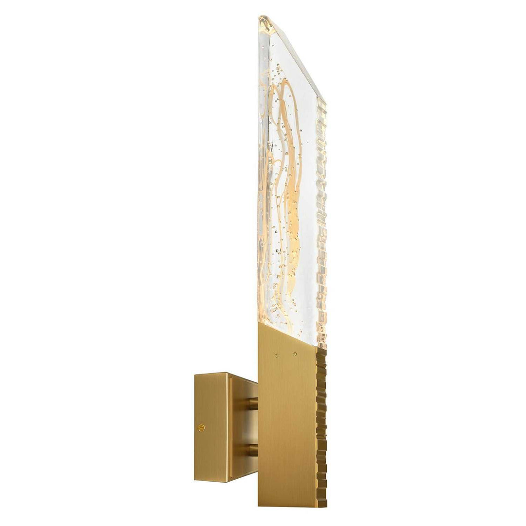 Petra LED Wall Sconce in Brass CWI Lighting Canada