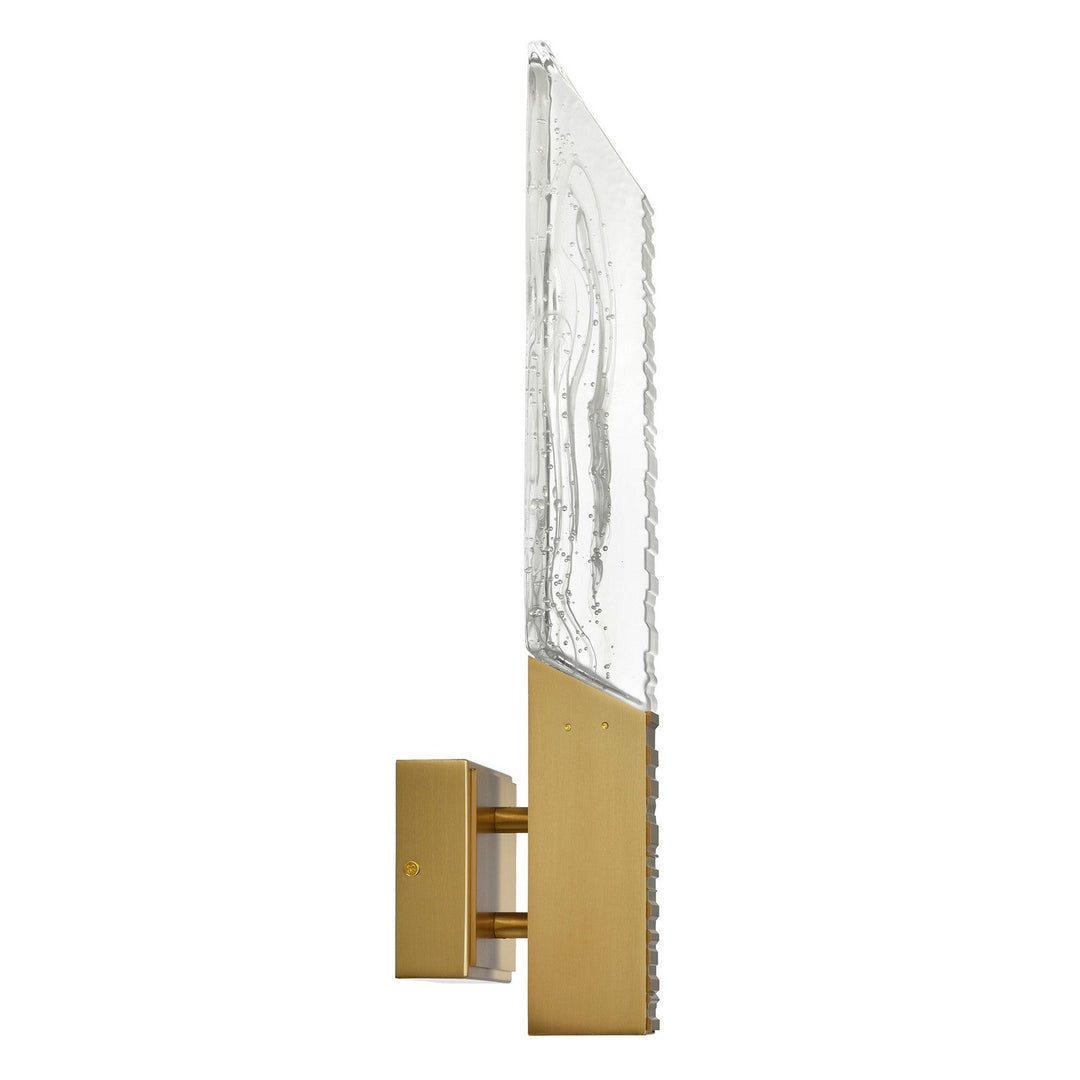 Petra LED Wall Sconce in Brass CWI Lighting Canada