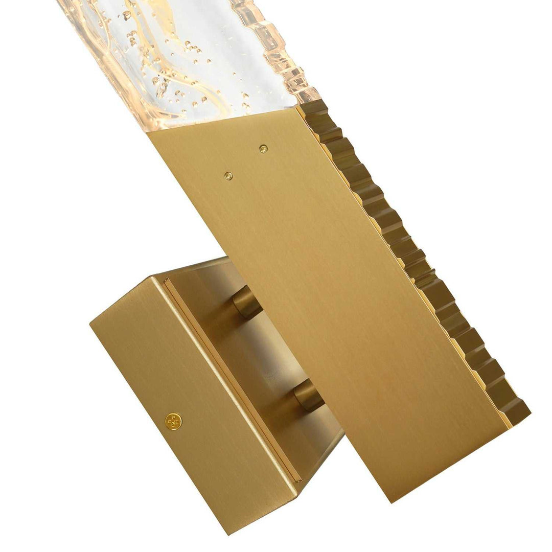 Petra LED Wall Sconce in Brass CWI Lighting Canada