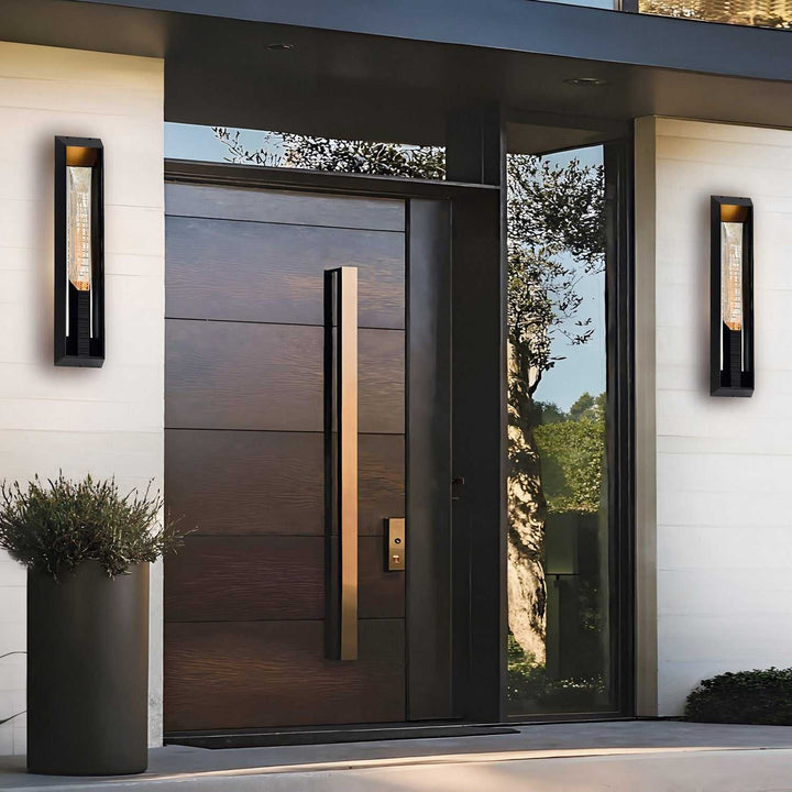 Petra LED Outdoor Wall Mount in Sand Black CWI Lighting Canada