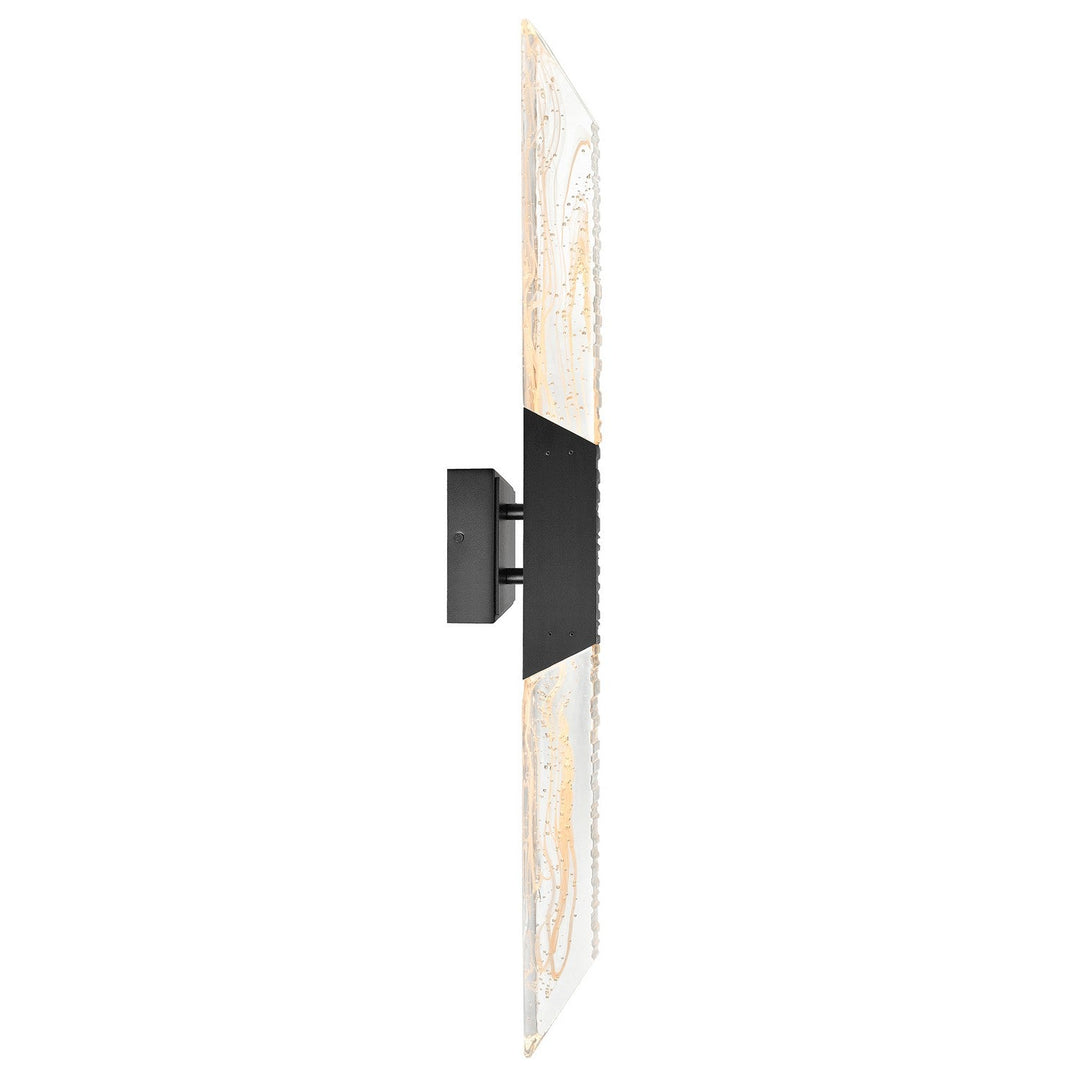 Petra LED Wall Sconce in Sand Black CWI Lighting Canada