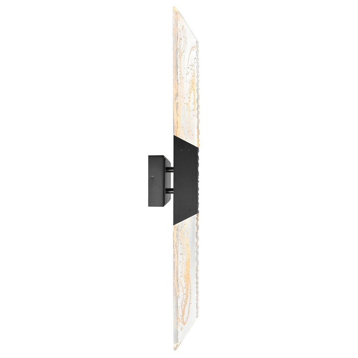 Petra LED Wall Sconce in Sand Black CWI Lighting Canada