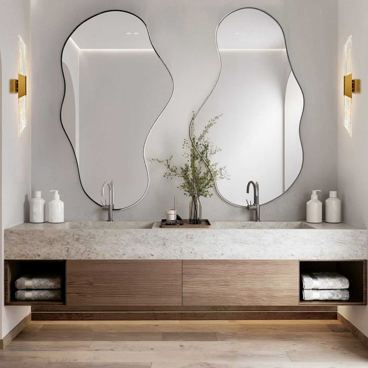 Petra LED Vanity in Brass CWI Lighting Canada