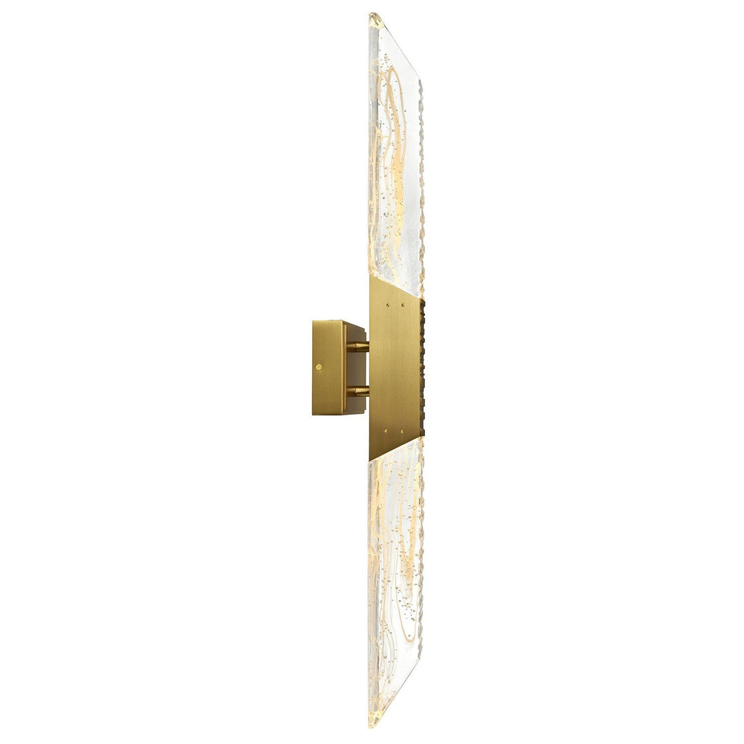 Petra LED Vanity in Brass CWI Lighting Canada