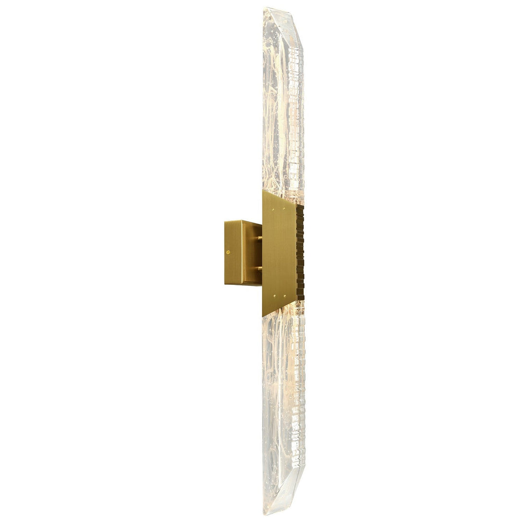 Petra LED Vanity in Brass CWI Lighting Canada