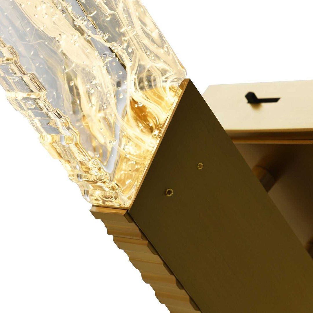 Petra LED Vanity in Brass CWI Lighting Canada
