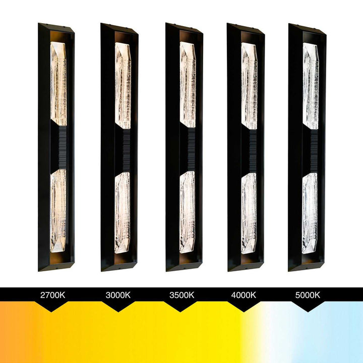 Petra LED Outdoor Wall Mount in Sand Black CWI Lighting Canada