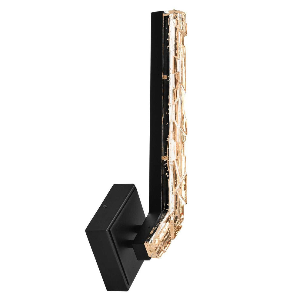 Contour LED Wall Sconce in Sand Black CWI Lighting Canada