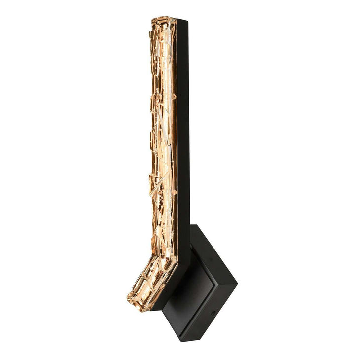 Contour LED Wall Sconce in Sand Black CWI Lighting Canada