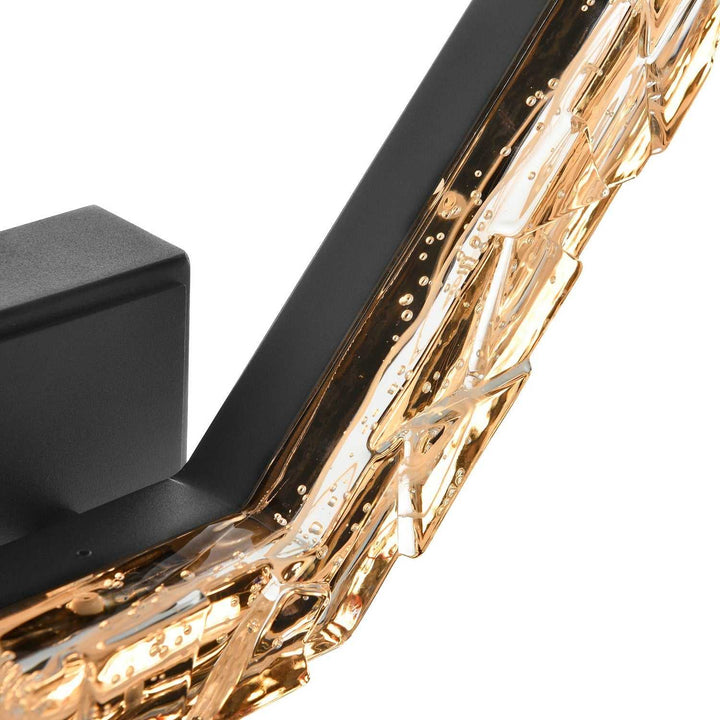 Contour LED Wall Sconce in Sand Black CWI Lighting Canada