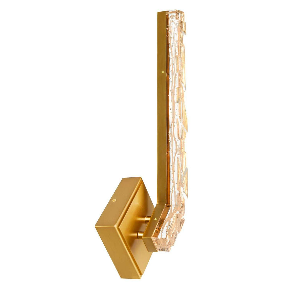 Contour LED Wall Sconce in Brass CWI Lighting Canada