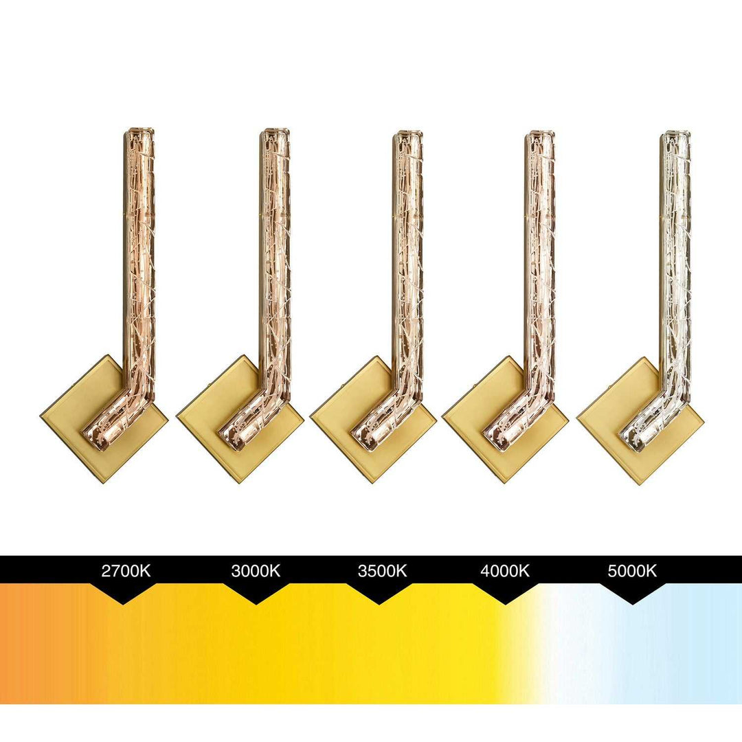 Contour LED Wall Sconce in Brass CWI Lighting Canada