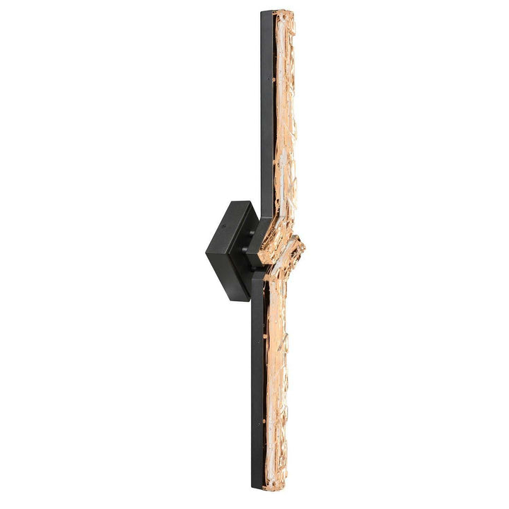 Contour LED Wall Sconce in Sand Black CWI Lighting Canada