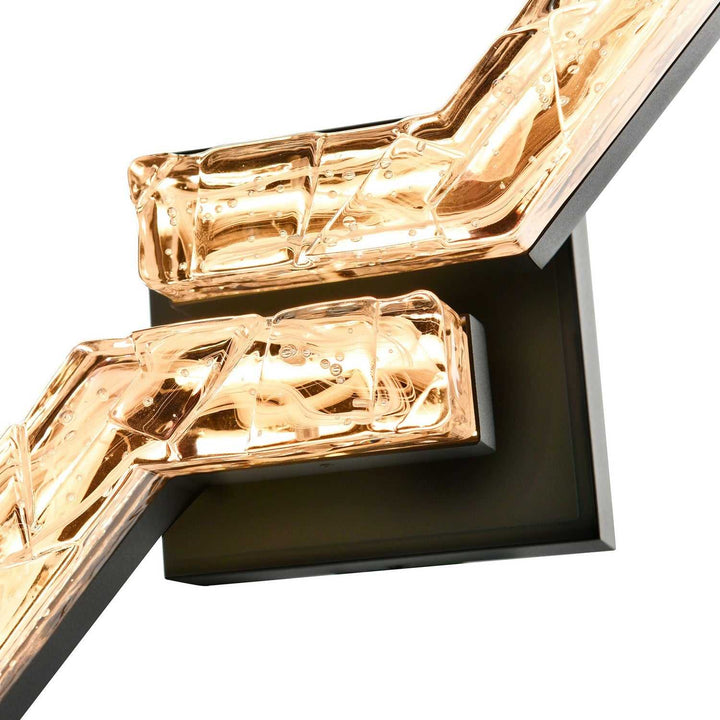 Contour LED Wall Sconce in Sand Black CWI Lighting Canada