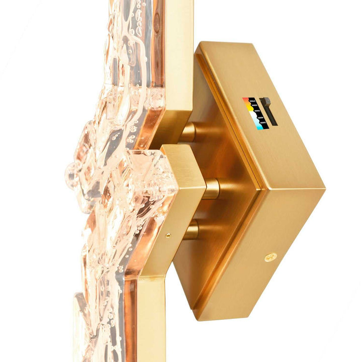 Contour LED Vanity in Brass CWI Lighting Canada