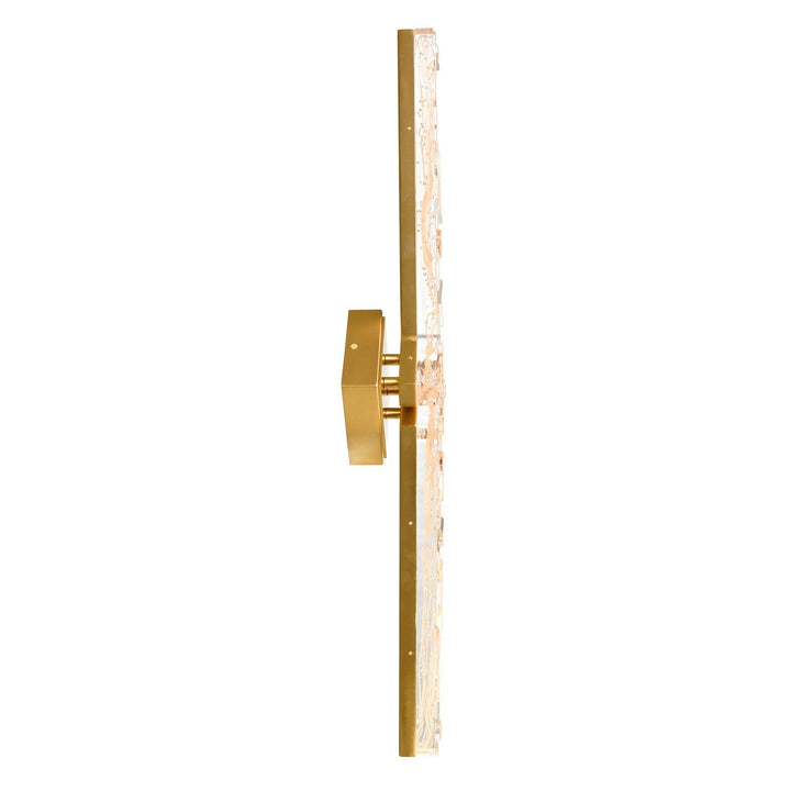 Contour LED Vanity in Brass CWI Lighting Canada