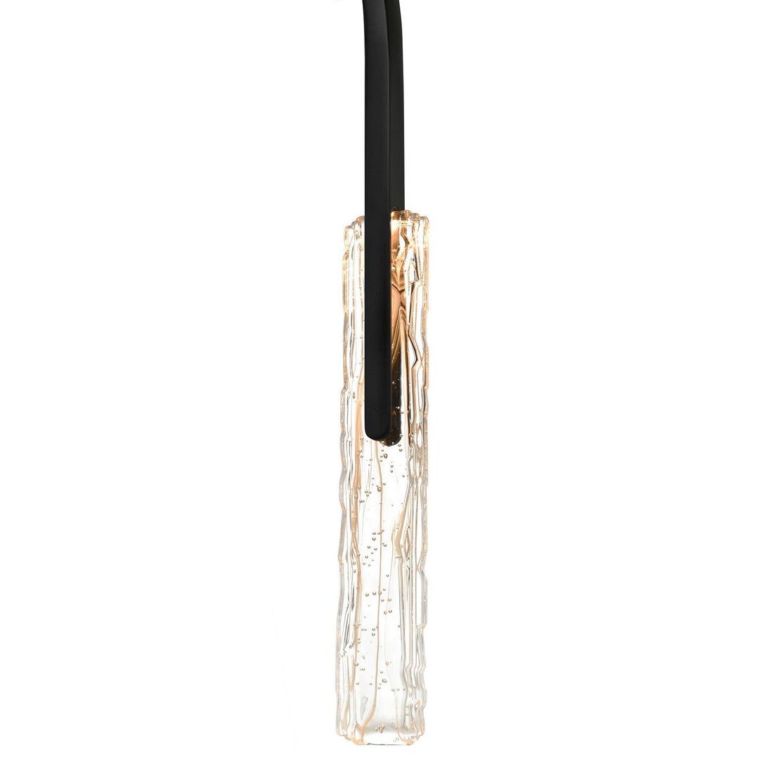 Curva LED Chandelier in Black CWI Lighting Canada