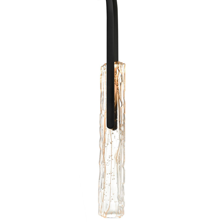 Curva LED Chandelier in Black CWI Lighting Canada