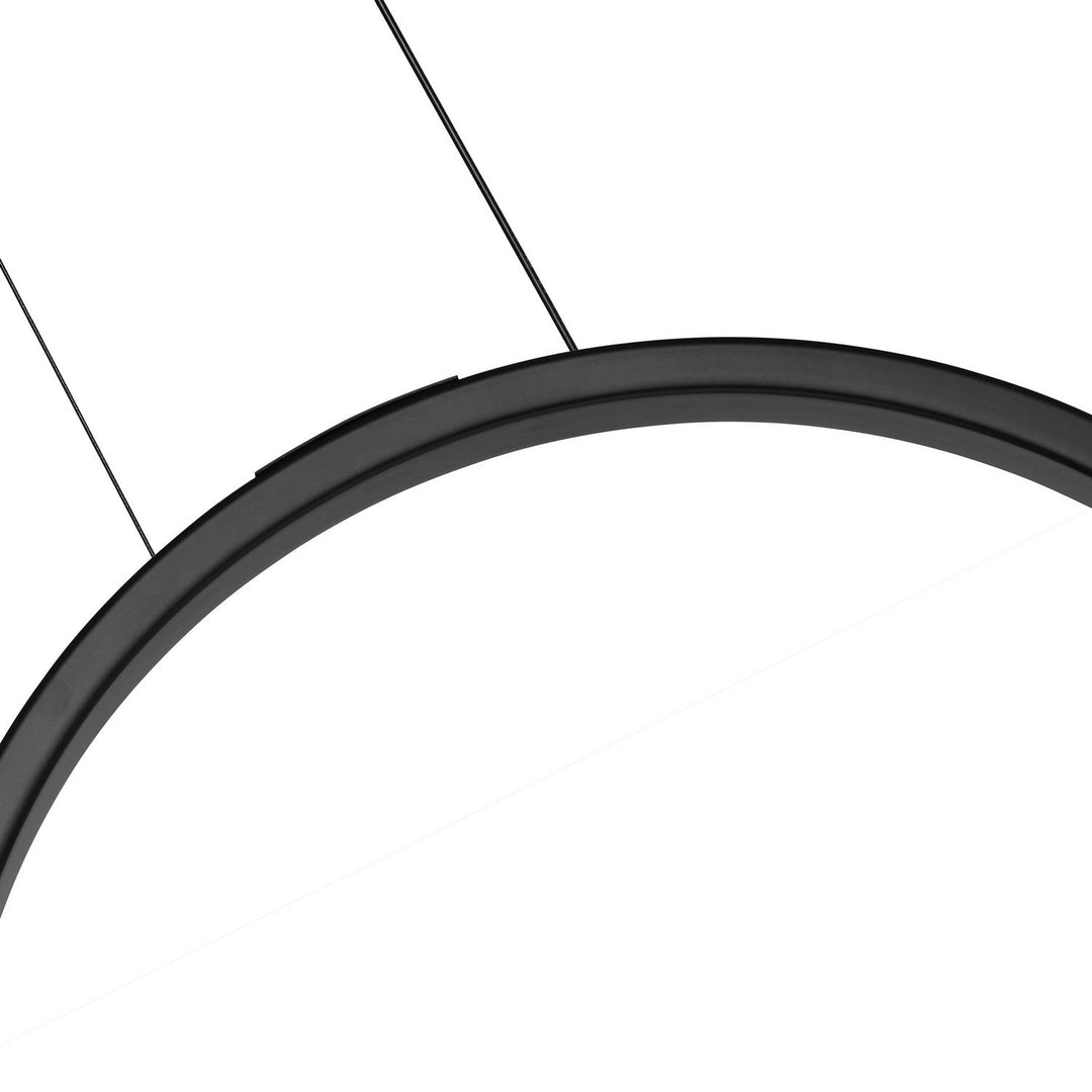 Curva LED Chandelier in Black CWI Lighting Canada