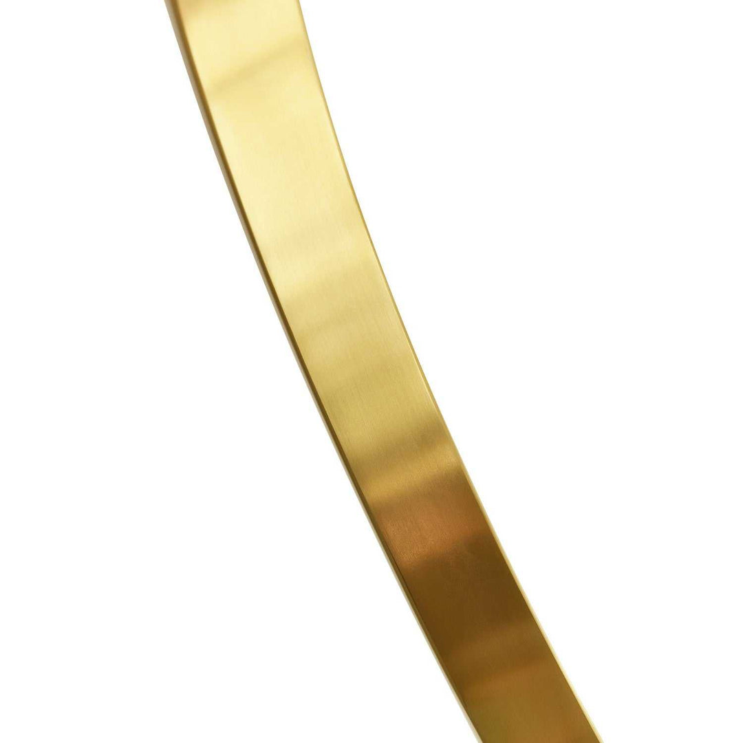 Curva LED Chandelier in Brass CWI Lighting Canada