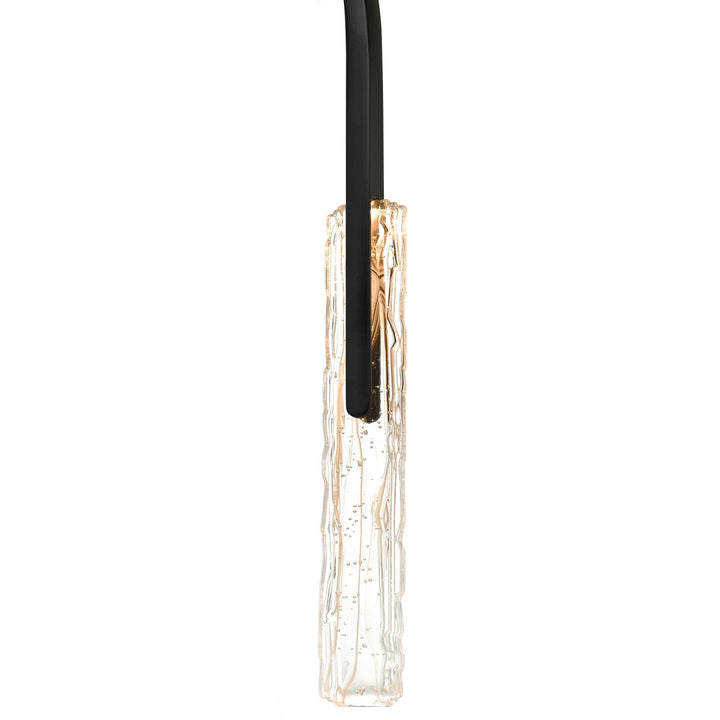 Curva LED Chandelier in Black CWI Lighting Canada