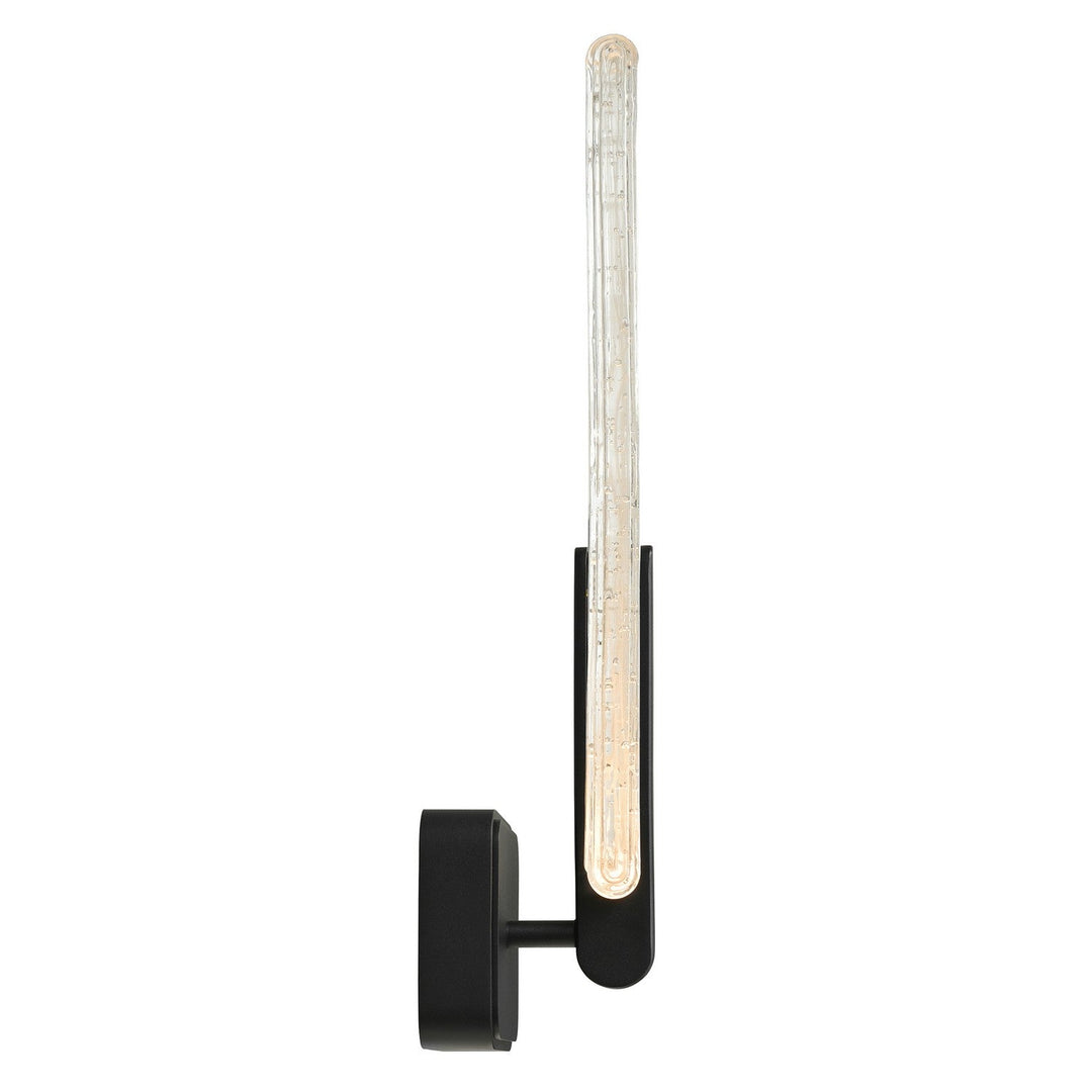 Curva LED Wall Sconce in Sand Black CWI Lighting Canada
