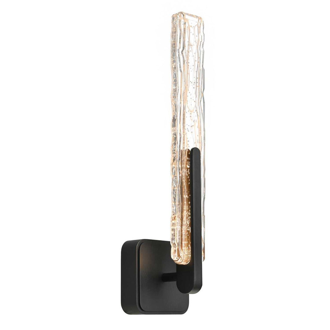 Curva LED Wall Sconce in Sand Black CWI Lighting Canada