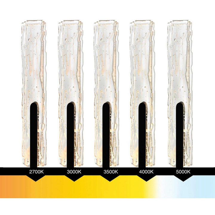 Curva LED Wall Sconce in Sand Black CWI Lighting Canada
