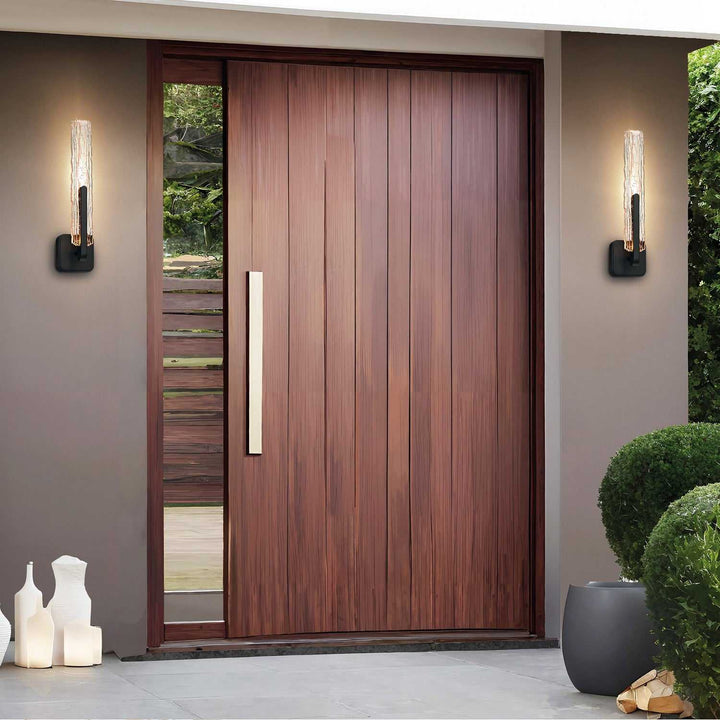 Curva LED Wall Sconce in Sand Black CWI Lighting Canada