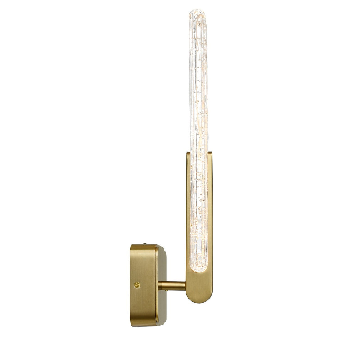 Curva LED Wall Sconce in Brass CWI Lighting Canada