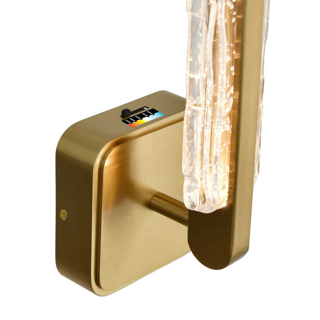 Curva LED Wall Sconce in Brass CWI Lighting Canada