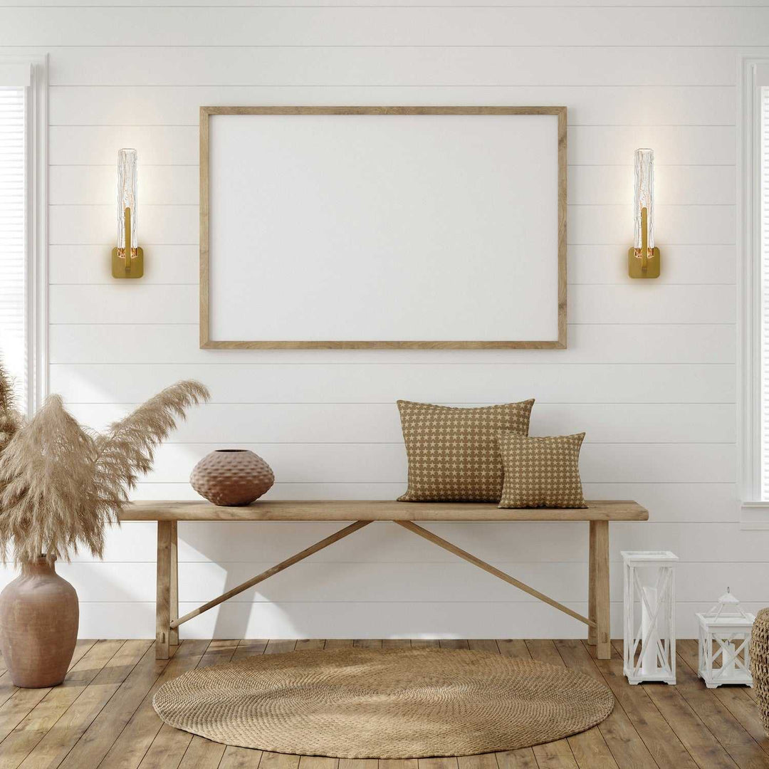 Curva LED Wall Sconce in Brass CWI Lighting Canada