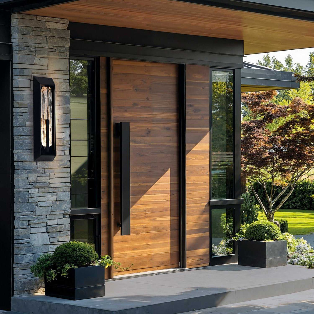 Curva LED Outdoor Wall Mount in Sand Black CWI Lighting Canada