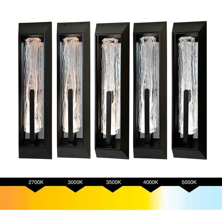 Curva LED Outdoor Wall Mount in Sand Black CWI Lighting Canada