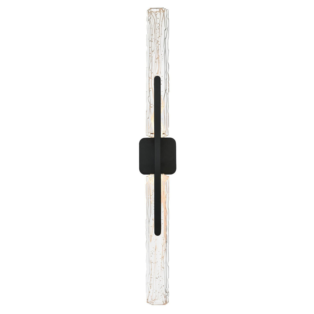 Curva LED Wall Sconce in Sand Black CWI Lighting Canada