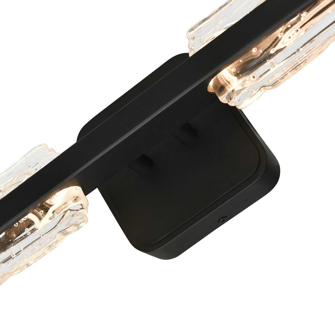 Curva LED Wall Sconce in Sand Black CWI Lighting Canada