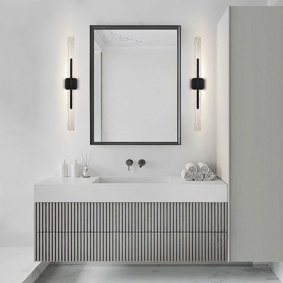 Curva LED Wall Sconce in Sand Black CWI Lighting Canada