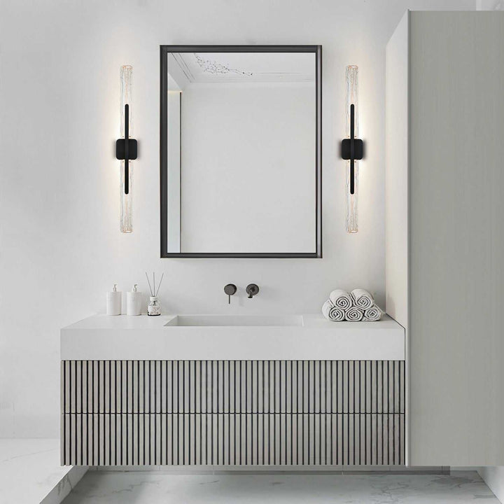 Curva LED Wall Sconce in Sand Black CWI Lighting Canada